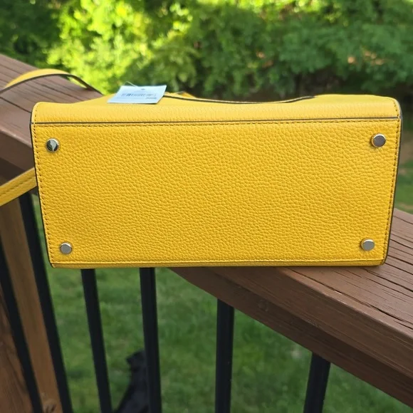 NWT Kate Spade Sunflower yellow satchel crossbody - Picture 6 of 8